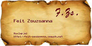 Feit Zsuzsanna névjegykártya