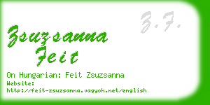 zsuzsanna feit business card